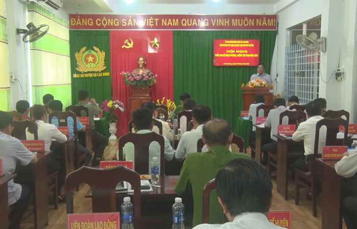 Công an huyện Cù Lao Dung triển khai Kế hoạch phòng, chống tội phạm