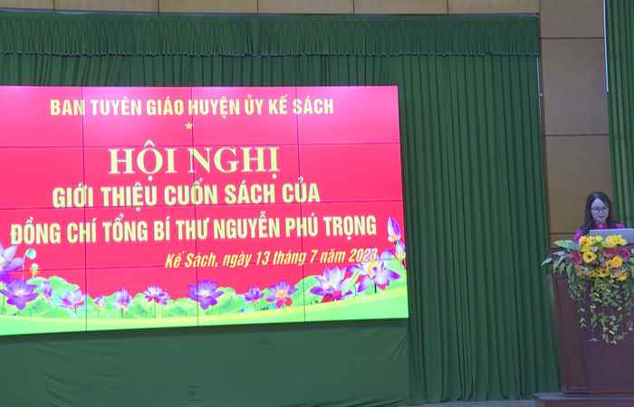 Huyện Kế Sách triển khai quán triệt cuốn sách của Tổng Bí thư Nguyễn Phú Trọng
