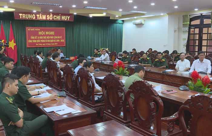 Hội nghị trực tuyến Tổng kết 24 năm thực hiện Pháp lệnh Bảo vệ công trình quốc phòng và khu quân sự
