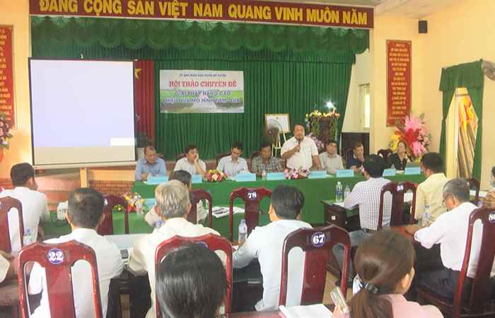 Mỹ Xuyên: Hội thảo chuyên đề “Giải pháp nâng cao hiệu quả mô hình Tôm - lúa”