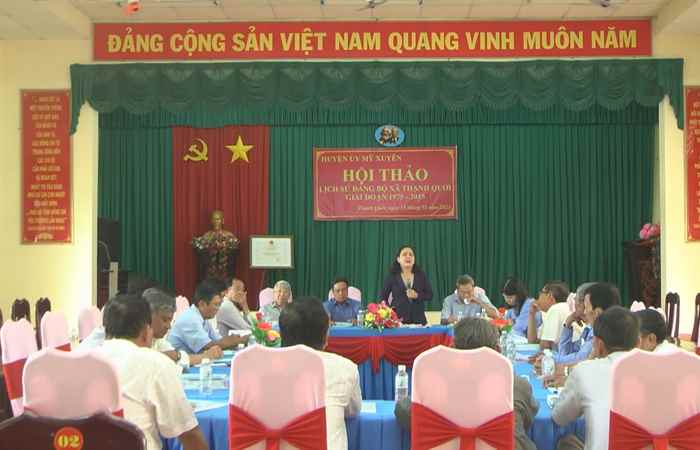Mỹ Xuyên: Hội thảo lịch sử Đảng bộ xã Thạnh Quới giai đoạn 1975-2015