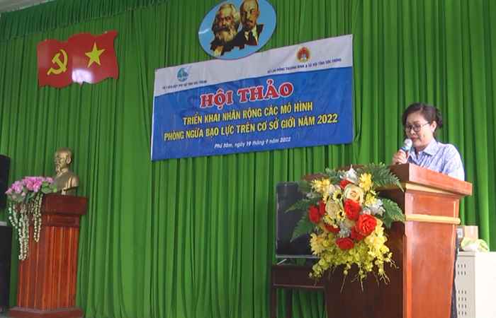 Hội LHPN Sóc Trăng triển khai, nhân rộng các mô hình phòng ngừa bạo lực trên cơ sở giới  
