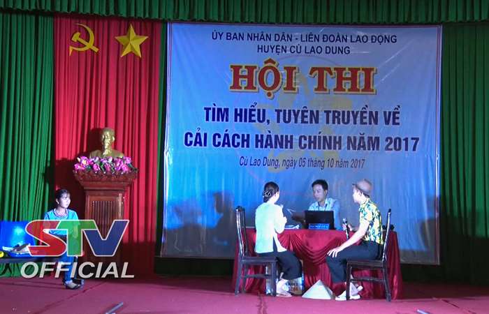 Hội thi tìm hiểu, tuyên truyền về cải cách hành chính năm 2017.