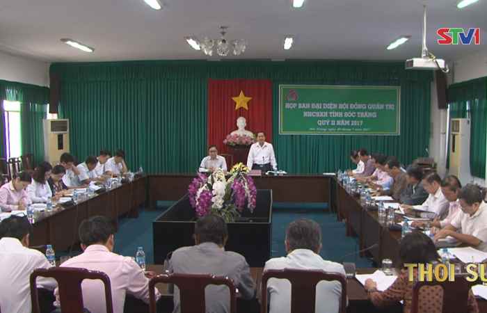 Họp Ban đại diện Hội đồng quản trị NHCSXH tỉnh Sóc Trăng, quý II năm 2017
