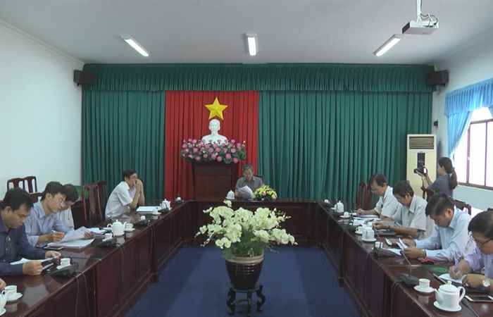 Họp bàn về công tác đấu thầu khu Đô thị mới Hồ Nước Ngọt - Thành phố Sóc Trăng 