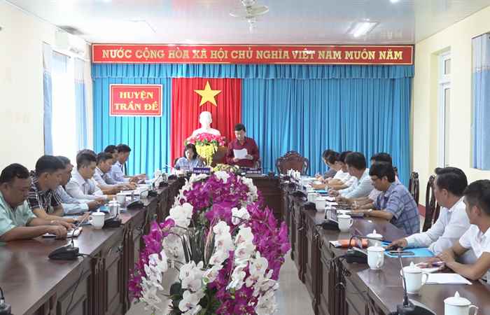 Huyện Trần Đề đánh giá công tác giải phóng mặt bằng trên địa bàn