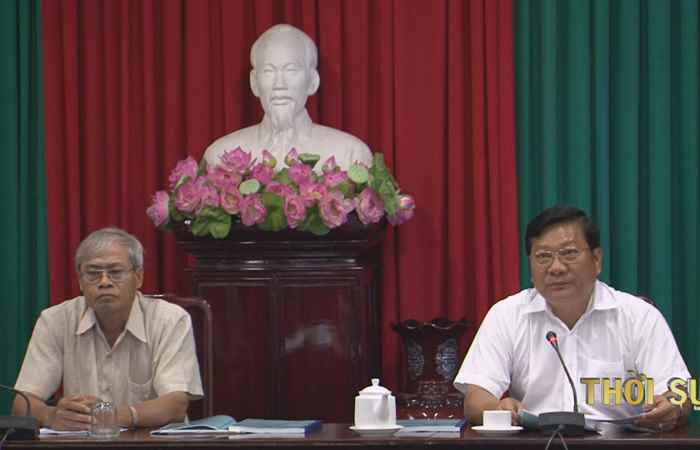 Họp hội đồng thẩm định dự án về khai thác nước ngầm trên địa bàn tỉnh Sóc Trăng