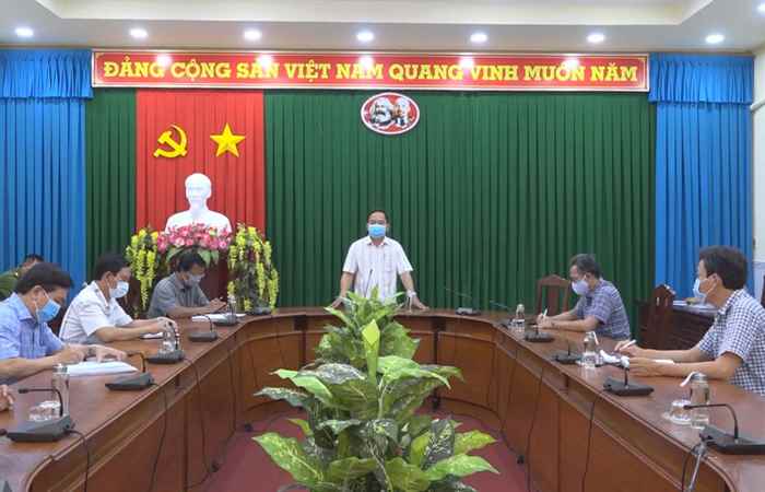Họp khẩn Ban Chỉ đạo phòng, chống dịch Covid-19 huyện Mỹ Xuyên