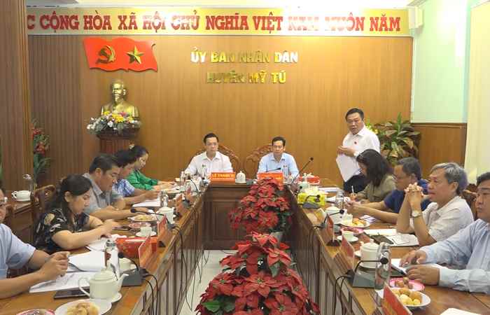Họp Tổ Đại biểu HĐND tỉnh Sóc Trăng đơn vị huyện Mỹ Tú