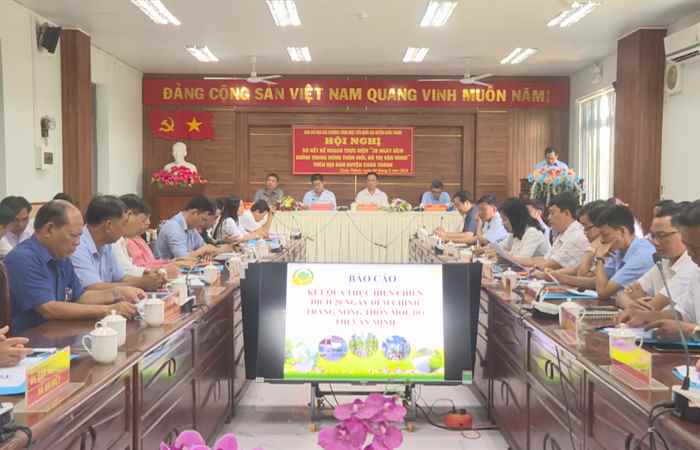 Huyện Châu Thành sơ kết “20 ngày, đêm chỉnh trang Nông thôn mới, Đô thị văn minh”