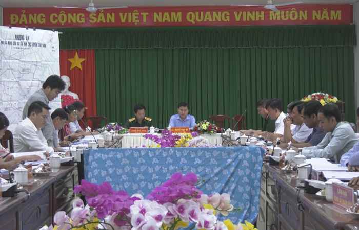 Đoàn kiểm tra công tác phòng, chống thiên tai và Tìm kiếm cứu nạn tại huyện Châu Thành 