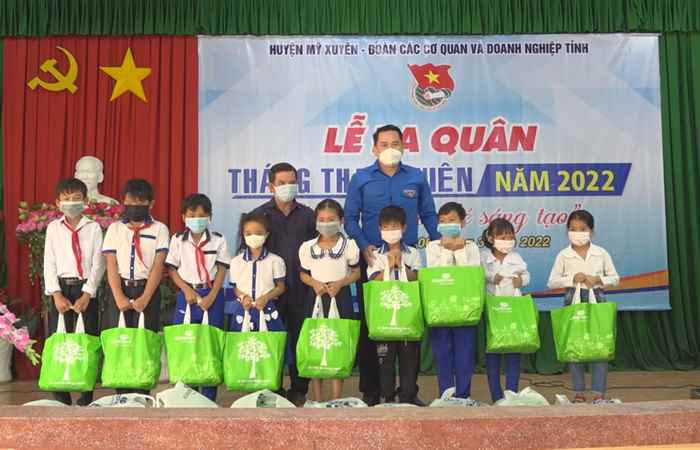 Huyện đoàn Mỹ Xuyên ra quân Tháng Thanh niên năm 2022