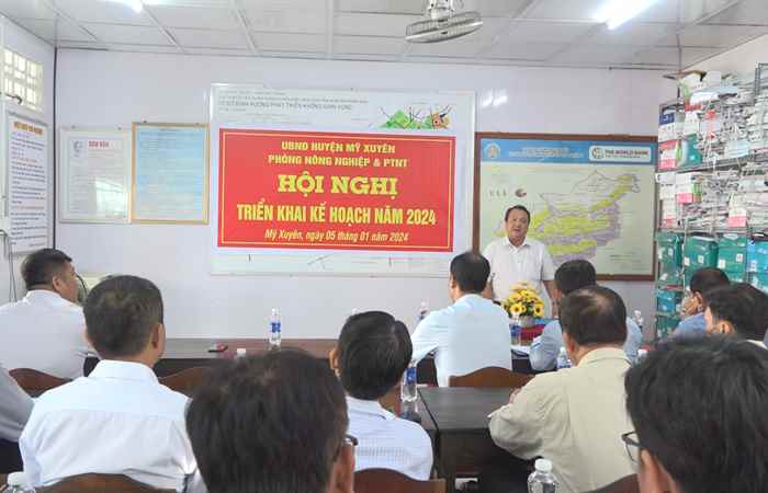 Mỹ Xuyên: Triển khai nhiệm vụ sản xuất nông nghiệp, xây dựng Nông thôn mới năm 2024
