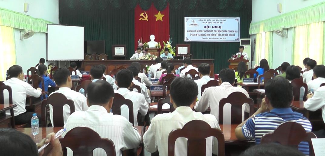 Huyện Thạnh Trị phát động thi đua tiết kiệm điện.