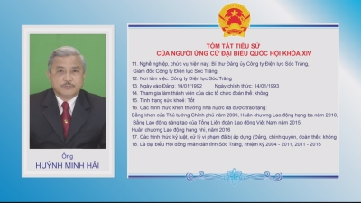 Tiểu sử tóm tắt và chương trình hành động của các ứng cử viên đại biểu HĐND tỉnh khóa IX nhiệm kì 2016-2021 đơn vị số 10 huyện Trần Đề