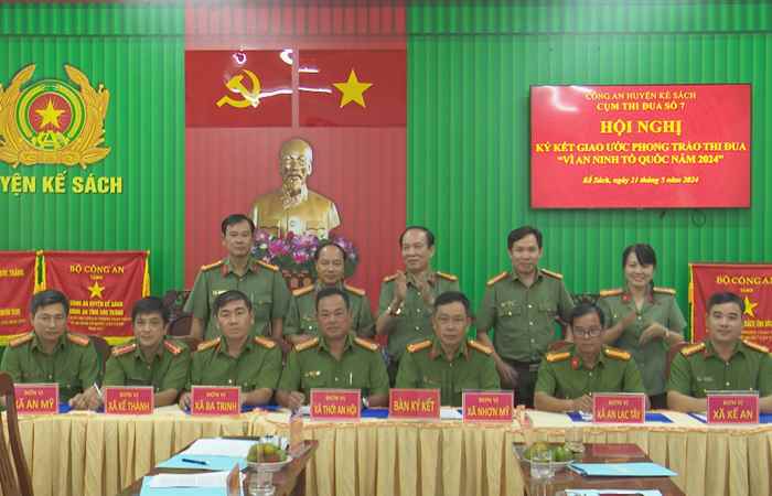 Kế Sách: Cụm thi đua số 7 (Công an) ký kết giao ước phong trào thi đua “Vì an ninh Tổ quốc” năm 2024
