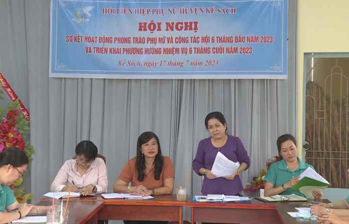 Kế Sách: Hội Phụ nữ sơ kết 6 tháng đầu năm 2023 