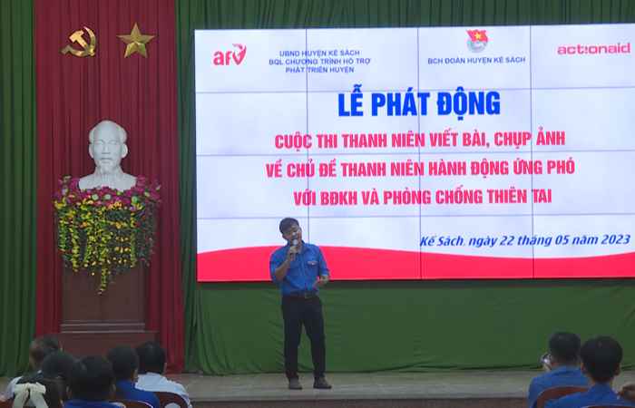 Kế Sách: Phát động cuộc thi viết bài, chụp ảnh “Thanh niên hành động ứng phó với biến đổi khí hậu và phòng, chống thiên tai”
