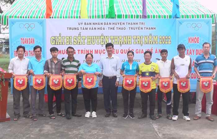 Khai mạc Giải Bi sắt huyện Thạnh trị năm 2022