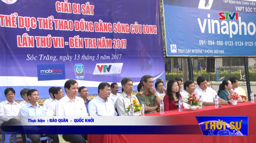 Khai mạc môn Bi sắt Đại hội thề dục thể thao ĐBSCL