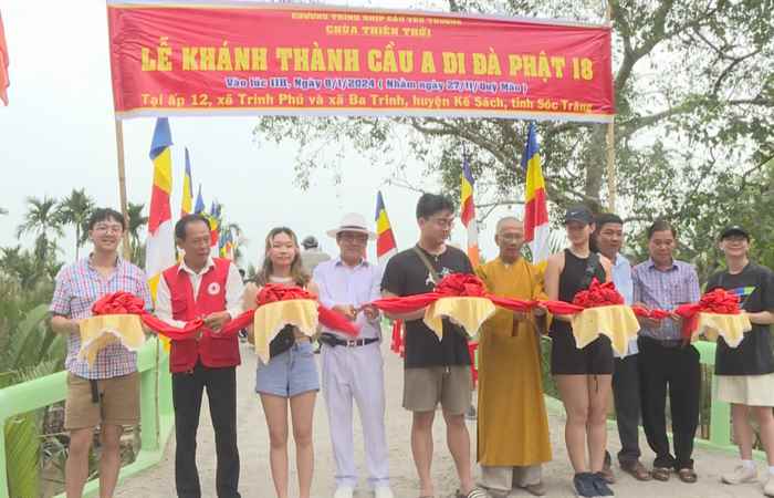 Kế Sách: Đưa vào sử dụng cầu nông thôn liên xã Ba Trinh - Trinh Phú
