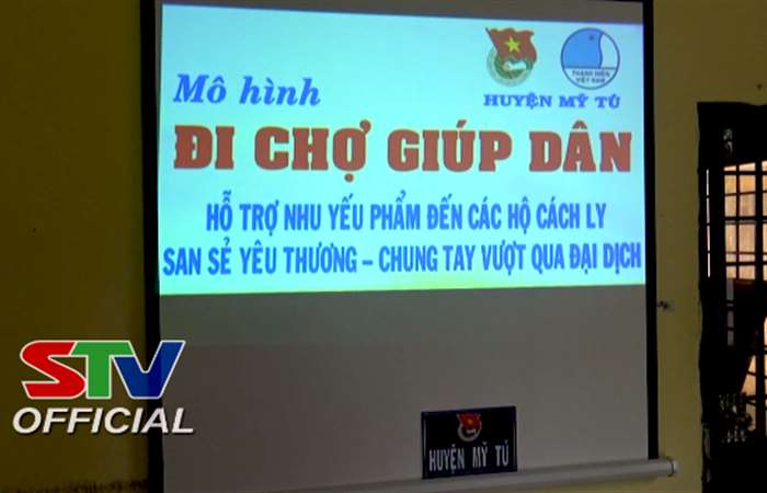 Khởi động mô hình đi chợ giúp người dân của Huyện Đoàn Mỹ Tú  