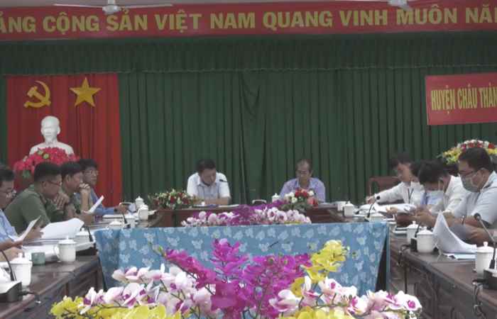 Sở Tư pháp Sóc Trăng kiểm tra công tác thi hành pháp luật về xử lý vi phạm hành chính ở huyện Châu Thành