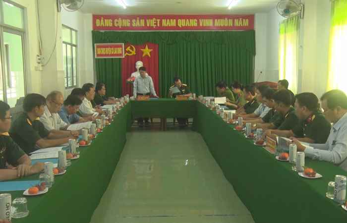 Cù Lao Dung: Hội đồng nghĩa vụ quân sự tỉnh Sóc Trăng kiểm tra công tác tuyển chọn và gọi công dân nhập ngũ năm 2024