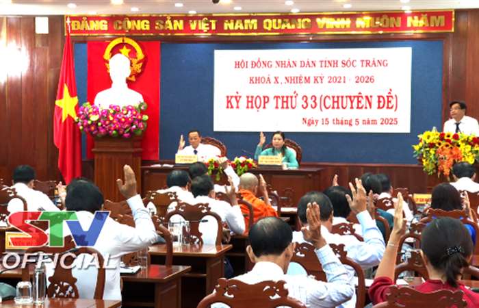 Kỳ họp thứ 33 (Chuyên đề), HĐND tỉnh Sóc Trăng khoá X, nhiệm kỳ 2021 - 2026