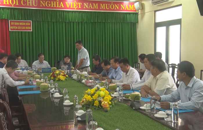 Lãnh đạo huyện Cù Lao Dung tiếp và làm việc với Trường Đại học Cần Thơ