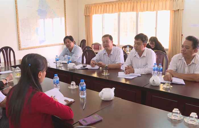Lãnh đạo sở Nông nghiệp và Phát triển nông thôn tiếp công ty Tiran - Israel