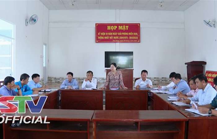 Lãnh đạo Tỉnh ủy Sóc Trăng làm việc với Ban Thường vụ Đảng ủy xã Hòa Đông