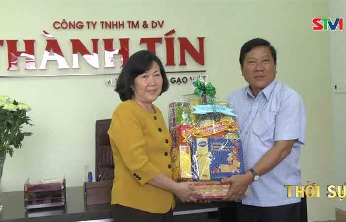 Lãnh đạo UBND tỉnh Sóc Trăng  chúc Tết doanh nghiệp