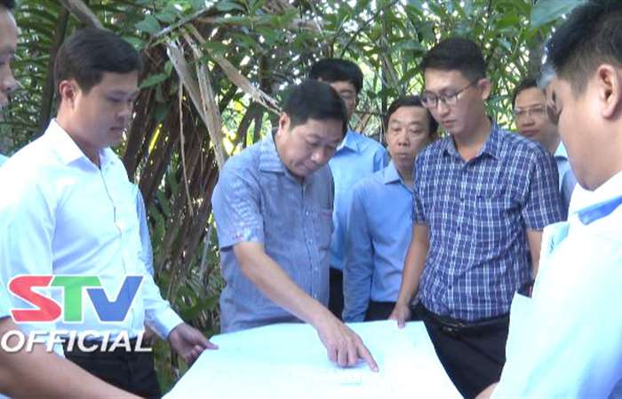 Lãnh đạo UBND tỉnh Sóc Trăng khảo sát một số công trình, dự án đầu tư trên địa bàn tỉnh