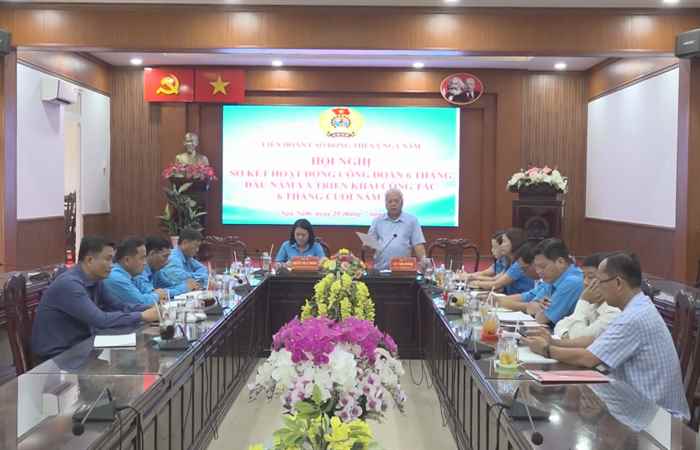 Ngã Năm: LĐLĐ sơ kết hoạt động công đoàn 6 tháng đầu năm 2024