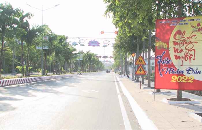 Long Phú chỉnh trang đô thị đón Xuân Nhâm Dần 2022