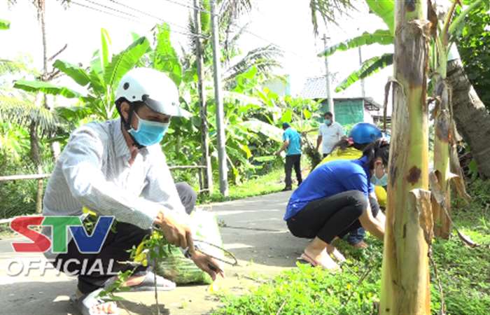 Long Phú phát động thực hiện tuyến đường nông thôn mới kiểu mẫu