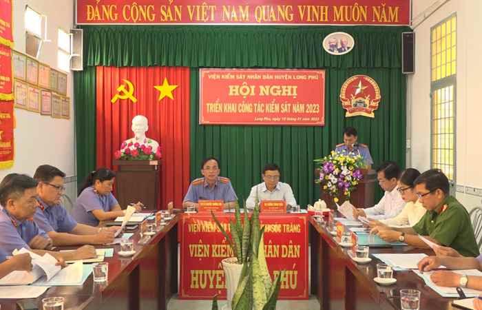 Huyện Long Phú triển khai công tác kiểm sát năm 2023