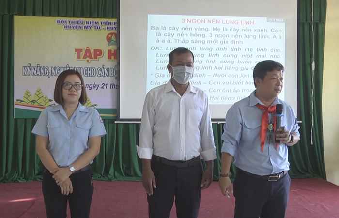 Mỹ Tú: Hội đồng Đội tập huấn kỹ năng, nghiệp vụ cho cán bộ, giáo viên Tổng phụ trách Đội 