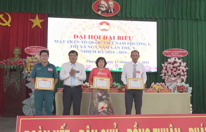 TP. Sóc Trăng: Uỷ ban MTTQ Việt Nam phường 1 Đại hội nhiệm kỳ 2024 - 2029