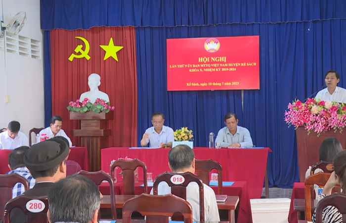 Uỷ ban MTTQ Việt Nam huyện Kế Sách hội nghị lần thứ IX 