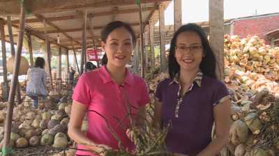 Miền tây muôn nẻo chợ-Đi chợ dừa trên sông Thom 30-03-2016