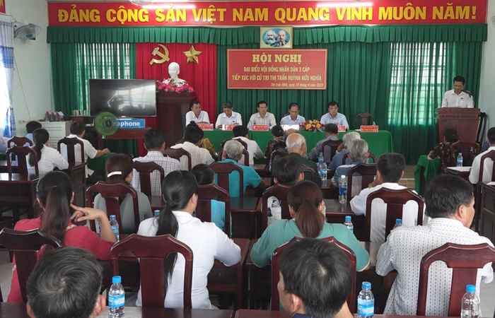 Mỹ Tú: Đại biểu HĐND 3 cấp tiếp xúc cử tri xã Phú Mỹ, Mỹ Thuận và thị trấn Huỳnh Hữu Nghĩa