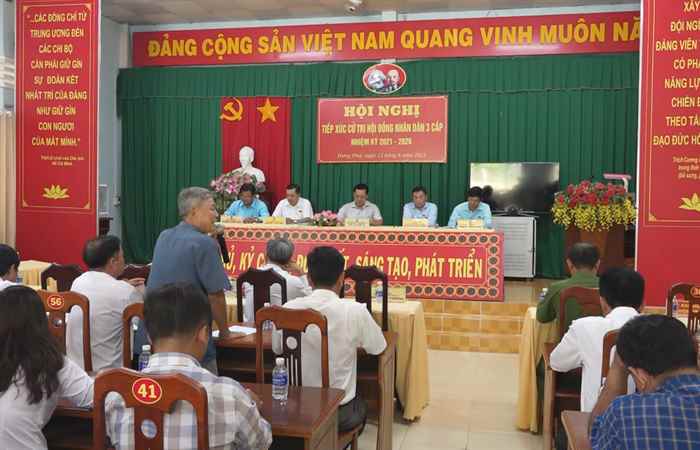 Mỹ Tú: HĐND 3 cấp tiếp xúc cử tri xã Mỹ Phước và Hưng Phú
