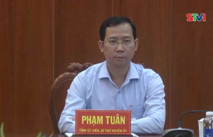 Mỹ Tú: Họp báo Bí thư các xã, thị trấn về tình hình thực hiện chỉ tiêu Nghị quyết năm 2023