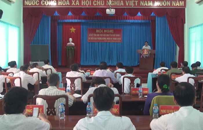 Mỹ Tú sơ kết tình hình kinh tế - xã hội tháng 05 và triển khai nhiệm vụ tháng 06/2018