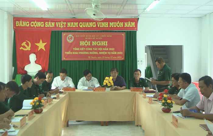 Hội Cựu chiến binh huyện Mỹ Xuyên tổng kết năm 2022