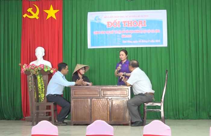Mỹ Xuyên: Hội LHPN đối thoại với nạn nhân bị bạo lực gia đình ở xã Thạnh Phú, Thạnh Qưới 