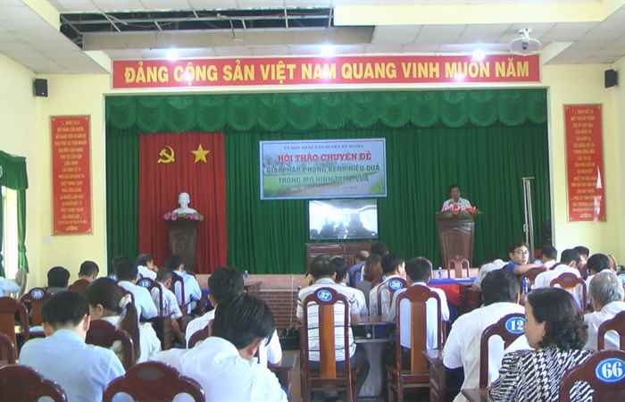 Mỹ Xuyên: Hội thảo “Giải pháp phòng bệnh hiệu quả trong mô hình Tôm - Lúa”
