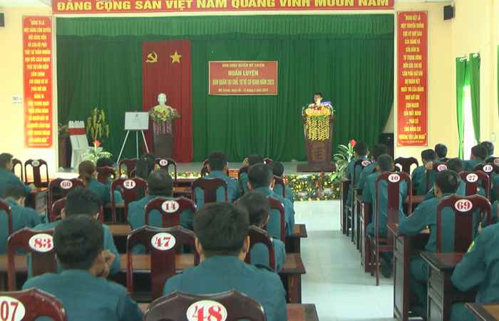 Mỹ Xuyên: Huấn luyện Dân - Quân tại chỗ, Tự vệ cơ quan 